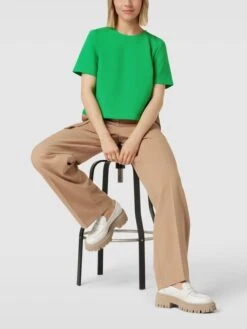 Jake*s Collection Blusenshirt Mit Rundhalsausschnitt - Apfelgrün