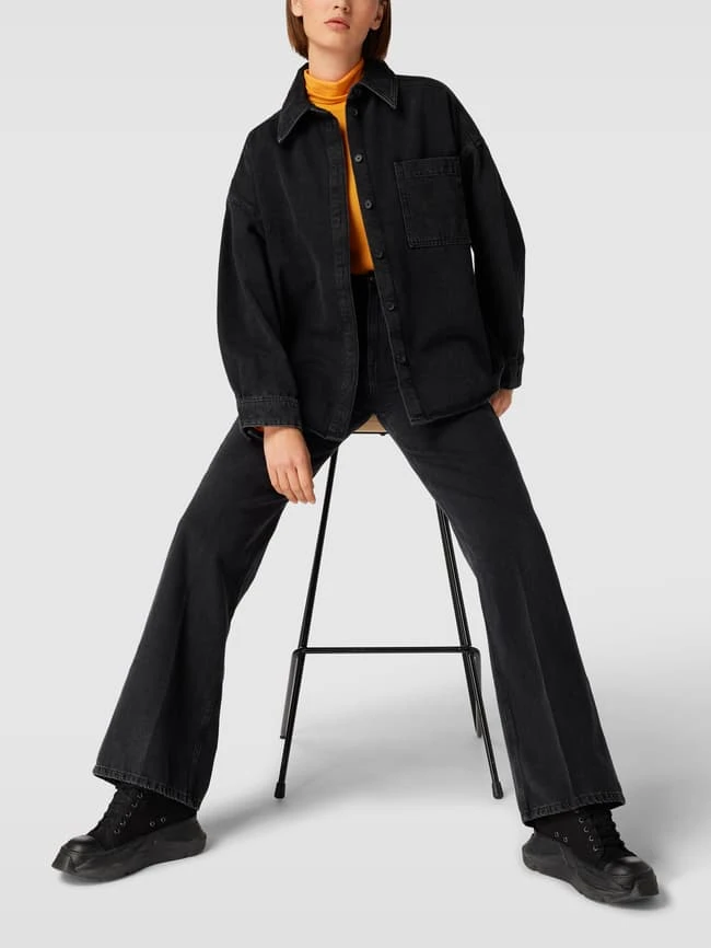 Drykorn Jeansjacke Mit Seitenschlitzen Modell 'VARIN' - Anthrazit 3 Drykorn Jeansjacke Mit Seitenschlitzen Modell 'VARIN' - Anthrazit