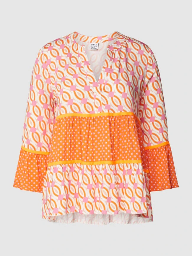 Emily Van Den Bergh Blusenshirt Mit Allover-Muster - Pink 4 Emily Van Den Bergh Blusenshirt Mit Allover-Muster - Pink – Bild 2