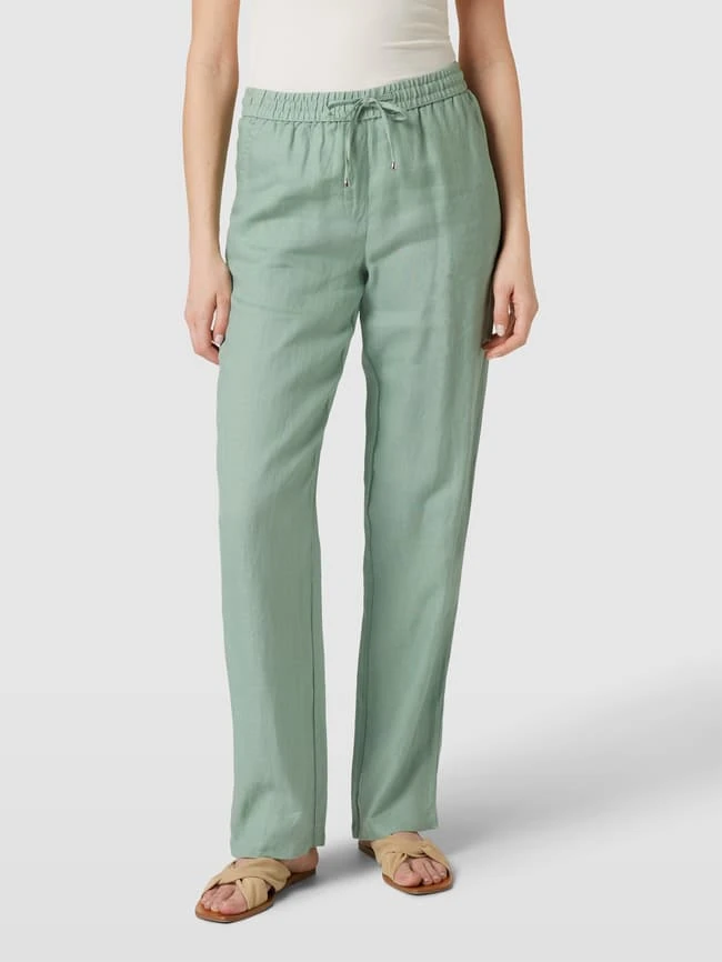 Christian Berg Woman Hose Aus Reinem Leinen Mit Tunnelzug - Schilf 6 Christian Berg Woman Hose Aus Reinem Leinen Mit Tunnelzug - Schilf – Bild 4