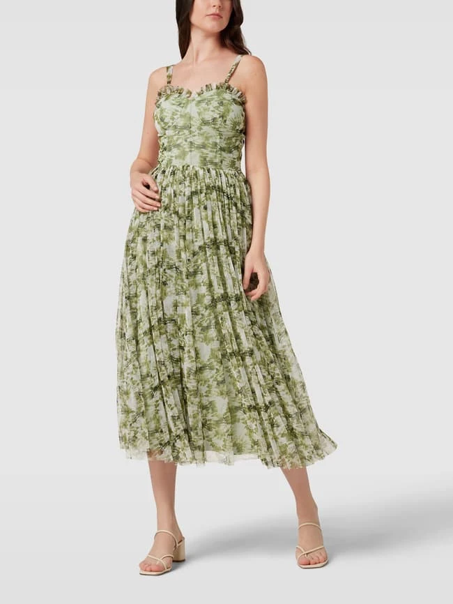 LACE & BEADS Cocktailkleid Mit Floralem Allover-Muster - Schilf 6 LACE & BEADS Cocktailkleid Mit Floralem Allover-Muster - Schilf – Bild 4