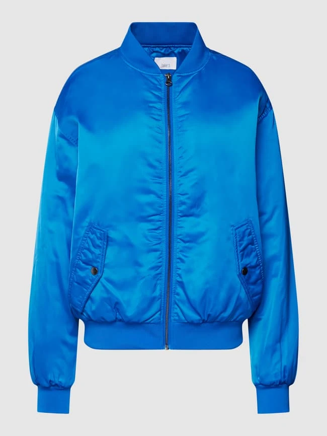 Jake*s Casual Blouson Mit Seitlichen Eingrifftaschen - Blau 4 Jake*s Casual Blouson Mit Seitlichen Eingrifftaschen - Blau – Bild 2