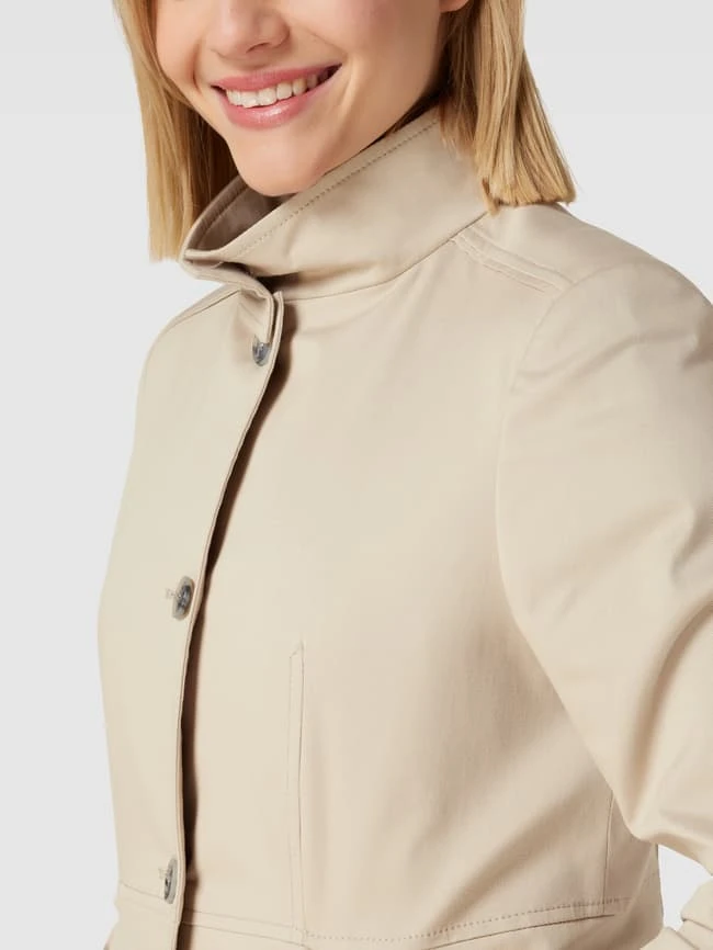 Cinque Mantel Mit Stehkragen Modell 'CIMERA' - Beige 5 Cinque Mantel Mit Stehkragen Modell 'CIMERA' - Beige – Bild 3