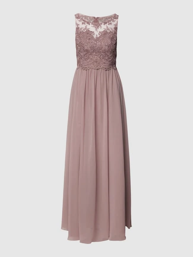 Laona Abendkleid Mit Ziersteinen Und Floralen Stickereien - Mauve 4 Laona Abendkleid Mit Ziersteinen Und Floralen Stickereien - Mauve – Bild 2