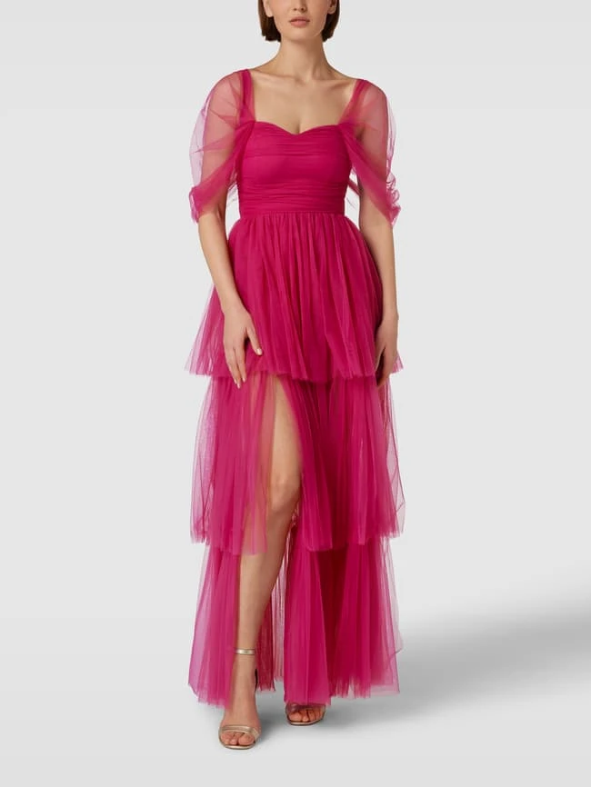 LACE & BEADS Abendkleid Im Off-Shoulder-Design - Violett 6 LACE & BEADS Abendkleid Im Off-Shoulder-Design - Violett – Bild 4