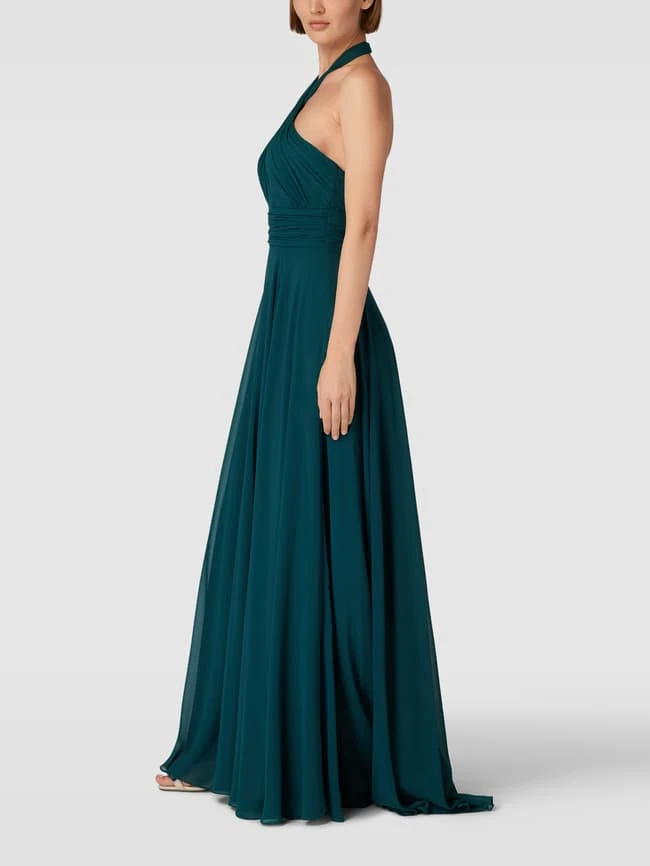 Mascara Abendkleid Mit V-Ausschnitt - Petrol 3 Mascara Abendkleid Mit V-Ausschnitt - Petrol