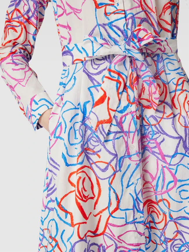 Christian Berg Woman Hemdblusenkleid Mit Bindegürtel - Weiß 5 Christian Berg Woman Hemdblusenkleid Mit Bindegürtel - Weiß – Bild 3