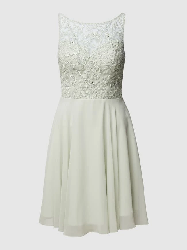 Laona Cocktailkleid Mit Floralen Stickereien - Mint 4 Laona Cocktailkleid Mit Floralen Stickereien - Mint – Bild 2