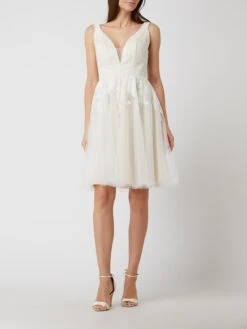 Luxuar Brautkleid Mit Floralen Stickereien - Ecru