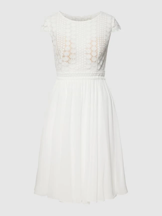 Luxuar Cocktailkleid Mit Floraler Spitze - Ecru 4 Luxuar Cocktailkleid Mit Floraler Spitze - Ecru – Bild 2