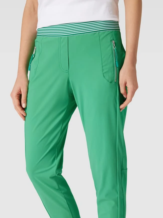 Raffaello Rossi Schlupfhose Mit Reißverschlusstaschen Modell 'Ribbon' - Grün 5 Raffaello Rossi Schlupfhose Mit Reißverschlusstaschen Modell 'Ribbon' - Grün – Bild 3