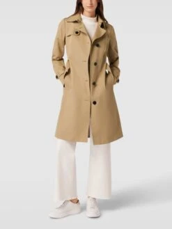 Jake*s Casual Trenchcoat Mit Taillengürtel - Sand