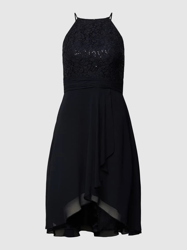 Jake*s Cocktail Cocktailkleid Mit Baumwoll-Anteil - Marineblau Meliert 4 Jake*s Cocktail Cocktailkleid Mit Baumwoll-Anteil - Marineblau Meliert – Bild 2