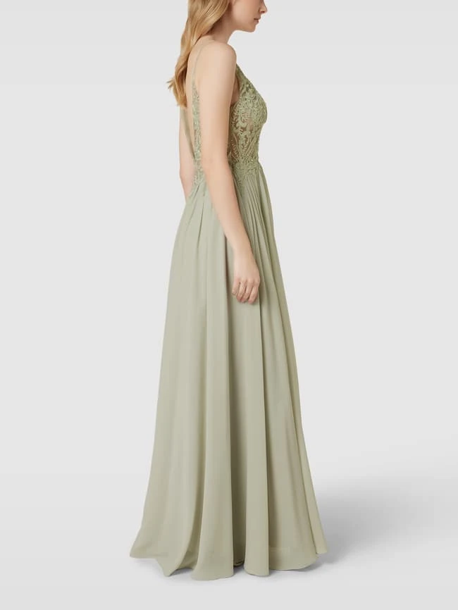 Laona Abendkleid Mit Floralen Stickereien - Mint 6 Laona Abendkleid Mit Floralen Stickereien - Mint – Bild 4