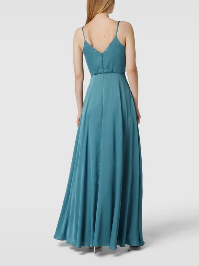 Jake*s Cocktail Abendkleid Mit Wasserfall-Ausschnitt - Ozean Blau 7 Jake*s Cocktail Abendkleid Mit Wasserfall-Ausschnitt - Ozean Blau – Bild 5