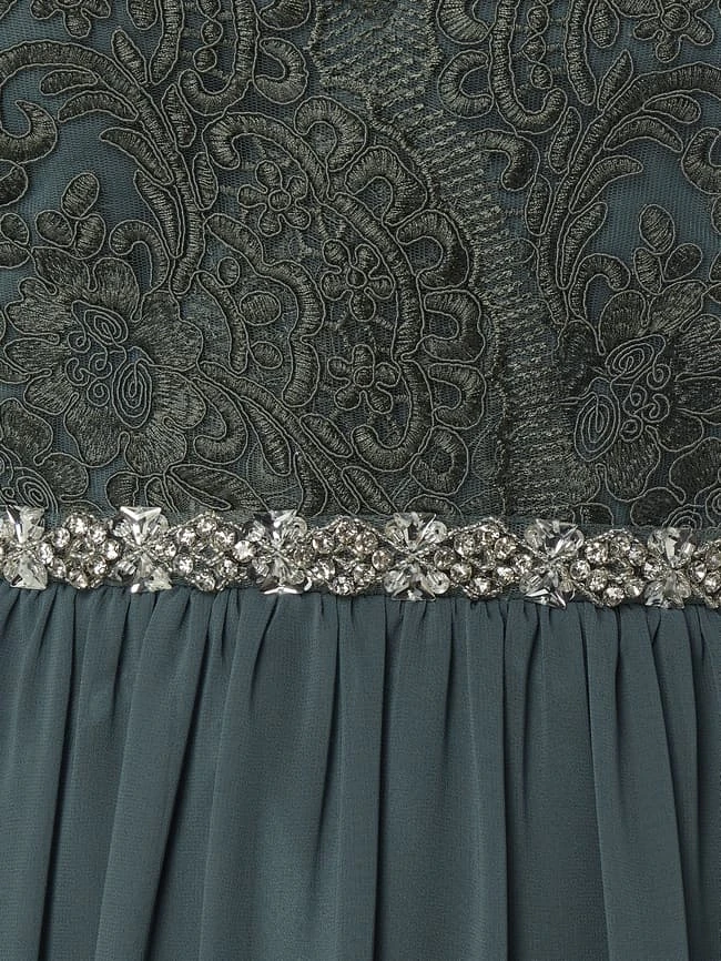 My Mascara Curves PLUS SIZE Abendkleid Aus Tüll Und Chiffon - Grün 6 My Mascara Curves PLUS SIZE Abendkleid Aus Tüll Und Chiffon - Grün – Bild 4