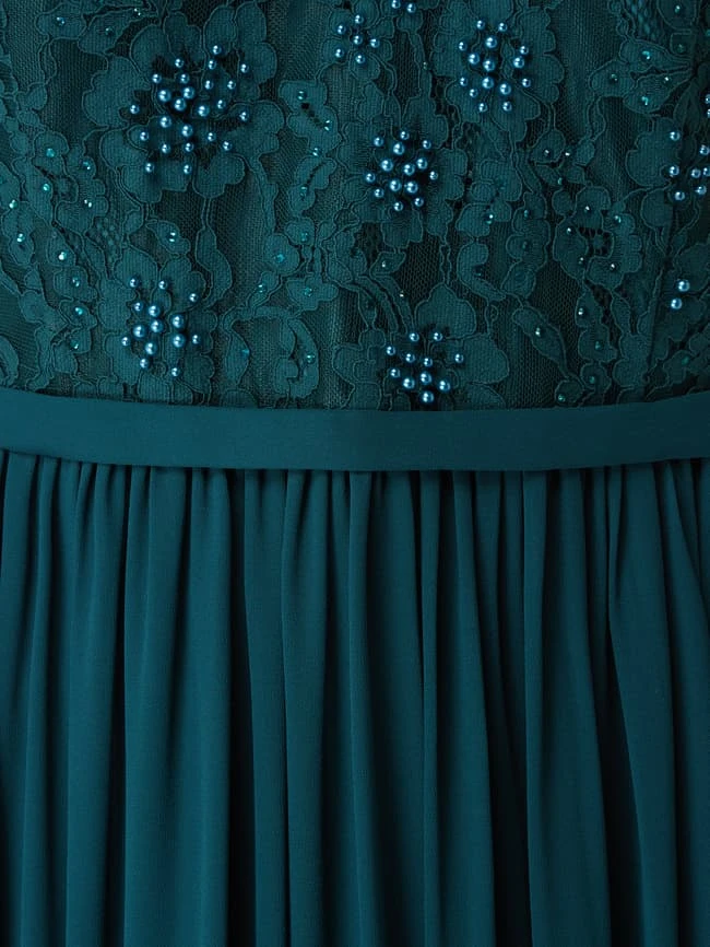 My Mascara Curves PLUS SIZE Abendkleid Aus Spitze Und Chiffon - Grün 6 My Mascara Curves PLUS SIZE Abendkleid Aus Spitze Und Chiffon - Grün – Bild 4