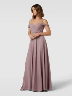 Mascara Abendkleid Im Cold-Shoulder-Design - Altrosa