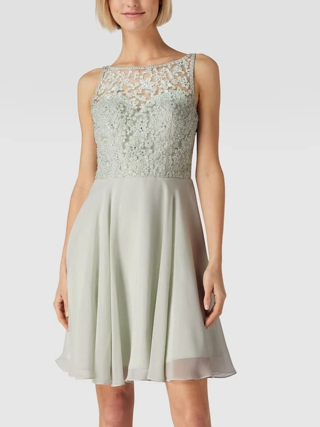 Laona Cocktailkleid Mit Floralen Stickereien - Mint 6 Laona Cocktailkleid Mit Floralen Stickereien - Mint – Bild 4