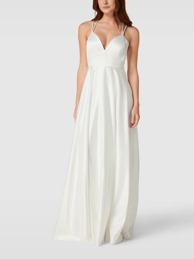 Jake*s Cocktail Abendkleid Mit Gelegten Falten - Ecru 3 Jake*s Cocktail Abendkleid Mit Gelegten Falten - Ecru