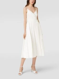 Paradi Cocktailkleid Mit V-Ausschnitt - Offwhite