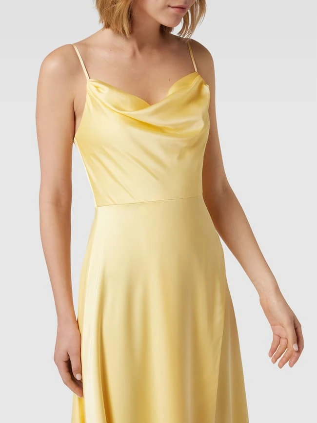 Luxuar Abendkleid In Wickel-Optik - Hellgelb 5 Luxuar Abendkleid In Wickel-Optik - Hellgelb – Bild 3