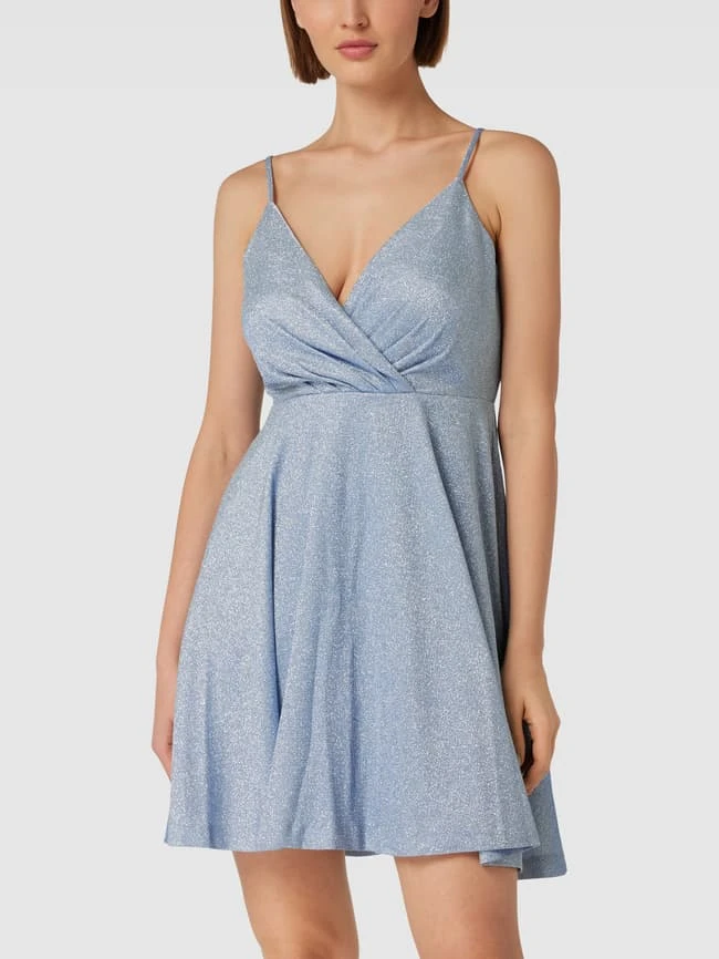 Jake*s Cocktail Cocktailkleid Mit Effektgarn - Himmelblau 6 Jake*s Cocktail Cocktailkleid Mit Effektgarn - Himmelblau – Bild 4