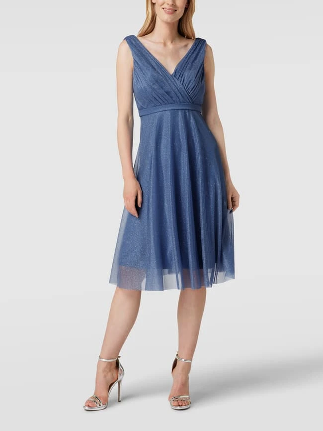 TROYDEN COLLECTION Cocktailkleid Mit Taillenpasse - Bleu 3 TROYDEN COLLECTION Cocktailkleid Mit Taillenpasse - Bleu