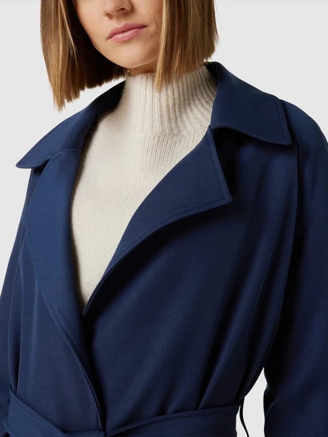 Frieda & Freddies Mantel Mit Reverskragen - Marineblau 5 Frieda & Freddies Mantel Mit Reverskragen - Marineblau – Bild 3