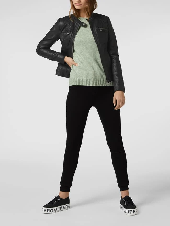 Only Jacke Im Authentischen Leder-Look - Schwarz 3 Only Jacke Im Authentischen Leder-Look - Schwarz