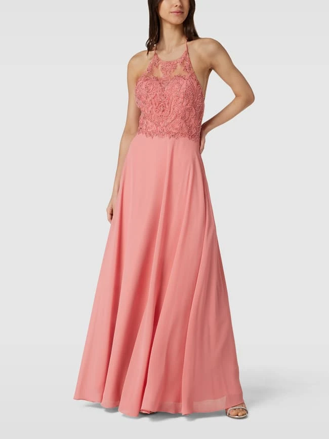 Laona Abendkleid Mit Zierbesatz - Lachs 3 Laona Abendkleid Mit Zierbesatz - Lachs