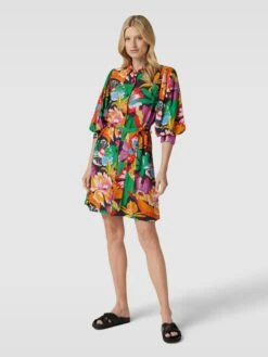 Scotch & Soda Blusenkleid Mit Viskose-Anteil - Orange