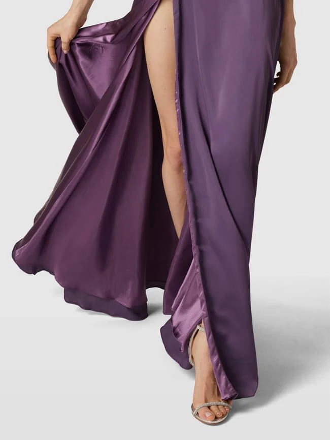 Luxuar Abendkleid Mit Herz-Ausschnitt - Pflaume 5 Luxuar Abendkleid Mit Herz-Ausschnitt - Pflaume – Bild 3