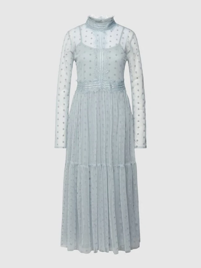 LACE & BEADS Cocktailkleid Im Trägerlosen Design - Hellblau 4 LACE & BEADS Cocktailkleid Im Trägerlosen Design - Hellblau – Bild 2