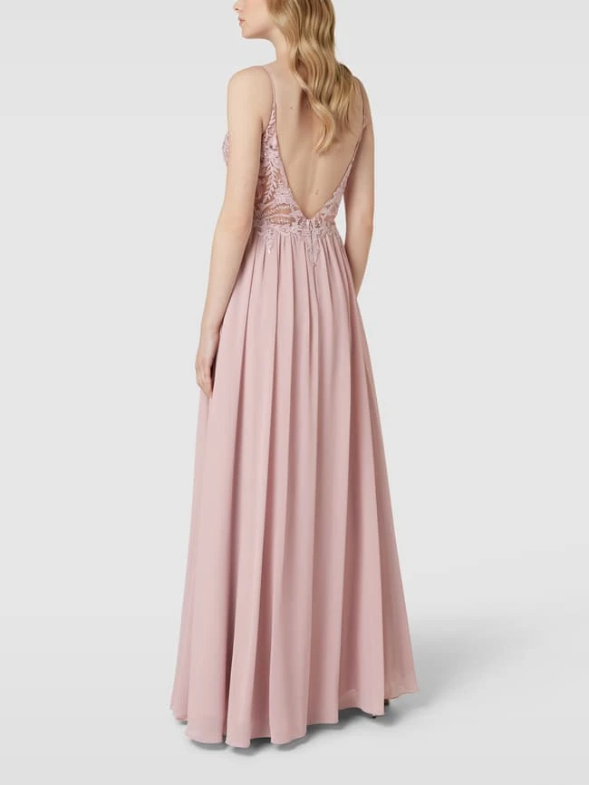 Laona Abendkleid Mit Floralen Stickereien - Rosa 7 Laona Abendkleid Mit Floralen Stickereien - Rosa – Bild 5