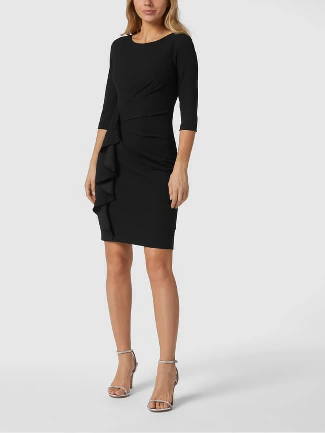 Paradi Cocktailkleid Mit Drapierung Und Volantbesatz - Schwarz 6 Paradi Cocktailkleid Mit Drapierung Und Volantbesatz - Schwarz – Bild 4