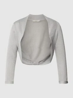 Jake*s Cocktail Bolero Mit Strukturmuster - Silber Meliert