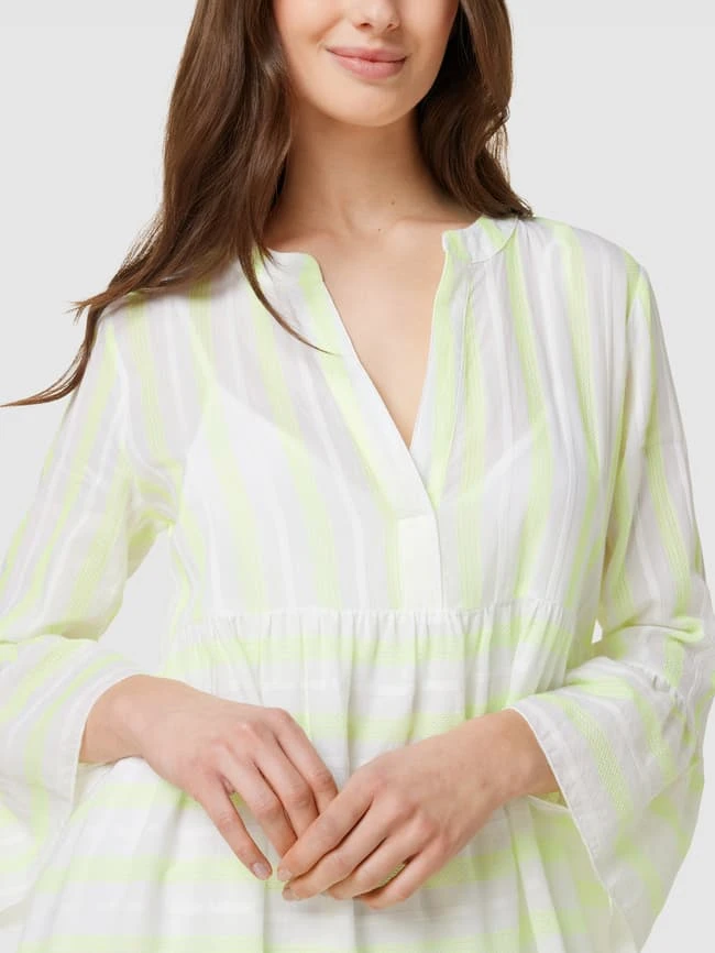 Tonno & Panna Tunikakleid Mit Streifenmuster Modell 'Pearl' - Weiß 5 Tonno & Panna Tunikakleid Mit Streifenmuster Modell 'Pearl' - Weiß – Bild 3