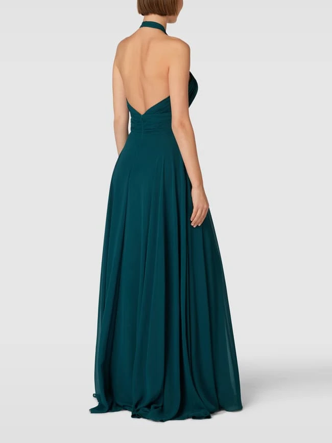 Mascara Abendkleid Mit V-Ausschnitt - Petrol 7 Mascara Abendkleid Mit V-Ausschnitt - Petrol – Bild 5