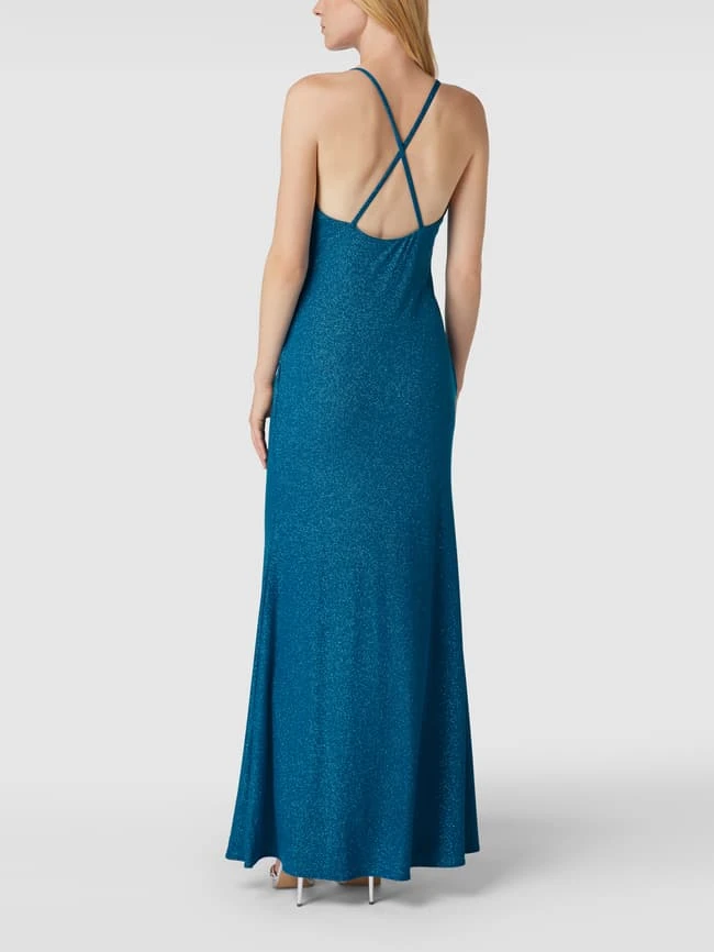 Mascara Abendkleid Mit Gelegten Falten - Petrol 7 Mascara Abendkleid Mit Gelegten Falten - Petrol – Bild 5