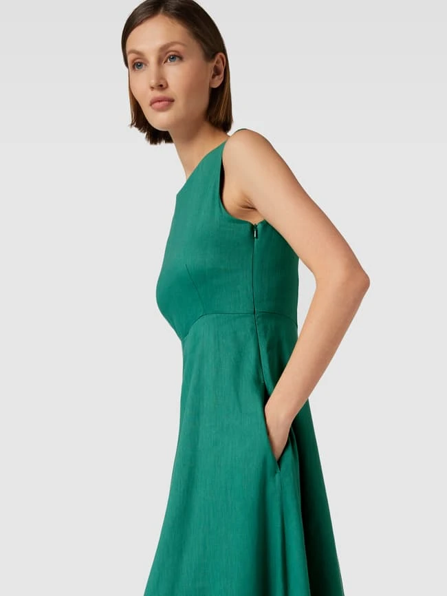 Weekend Max Mara Midikleid Mit Breiten Trägern Modell 'SCAFATI' - Grün 5 Weekend Max Mara Midikleid Mit Breiten Trägern Modell 'SCAFATI' - Grün – Bild 3
