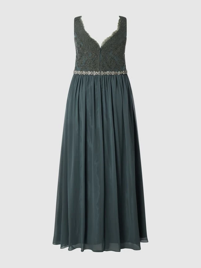 My Mascara Curves PLUS SIZE Abendkleid Aus Tüll Und Chiffon - Grün 7 My Mascara Curves PLUS SIZE Abendkleid Aus Tüll Und Chiffon - Grün – Bild 5