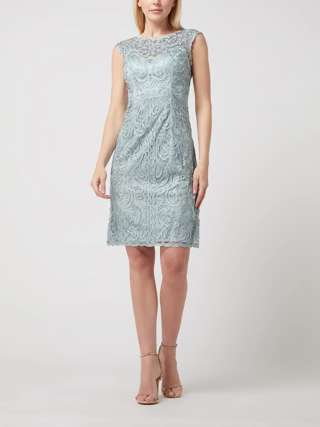 Luxuar Cocktailkleid Mit Zierborten - Mint 3 Luxuar Cocktailkleid Mit Zierborten - Mint