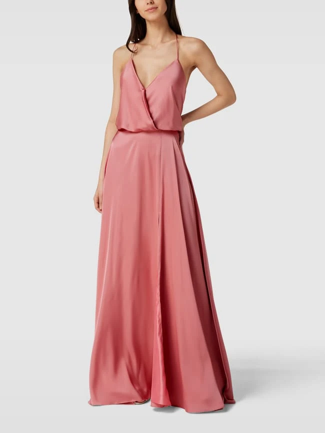 Unique Abendkleid In Wickel-Optik - Pink 3 Unique Abendkleid In Wickel-Optik - Pink