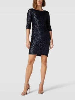Paradi Cocktailkleid Mit Paillettenbesatz - Dunkelblau