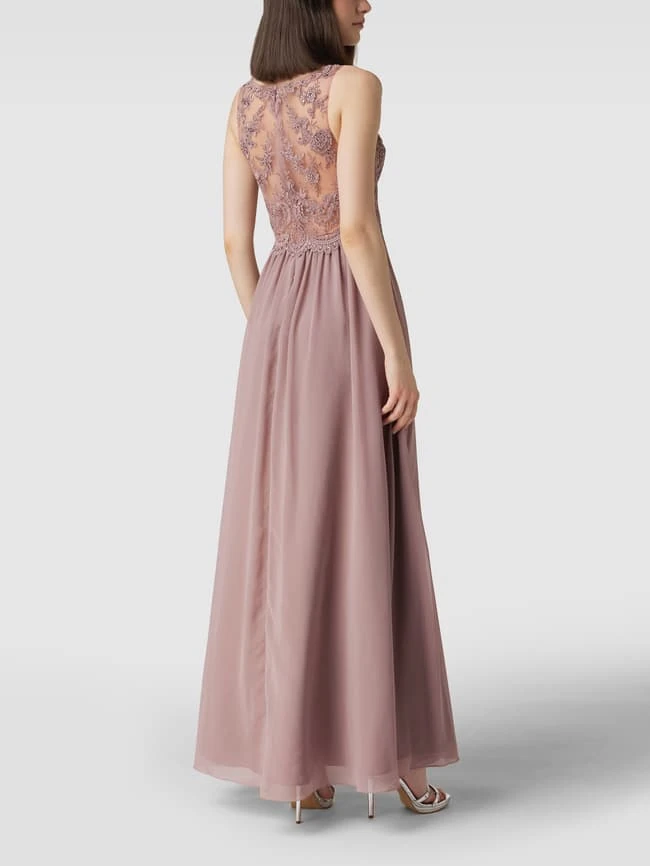 Laona Abendkleid Mit Ziersteinen Und Floralen Stickereien - Mauve 7 Laona Abendkleid Mit Ziersteinen Und Floralen Stickereien - Mauve – Bild 5