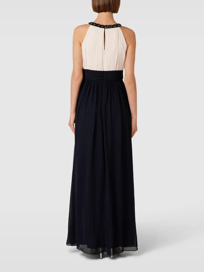 Jake*s Cocktail Abendkleid Mit Collierkragen - Marineblau Meliert 7 Jake*s Cocktail Abendkleid Mit Collierkragen - Marineblau Meliert – Bild 5