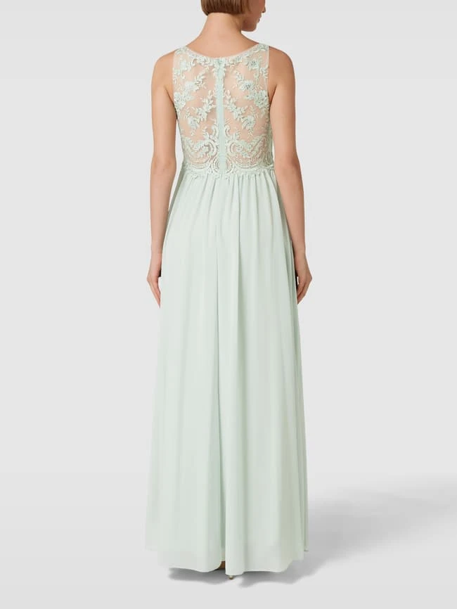 Laona Abendkleid Mit Ziersteinen Und Floralen Stickereien - Mint 7 Laona Abendkleid Mit Ziersteinen Und Floralen Stickereien - Mint – Bild 5