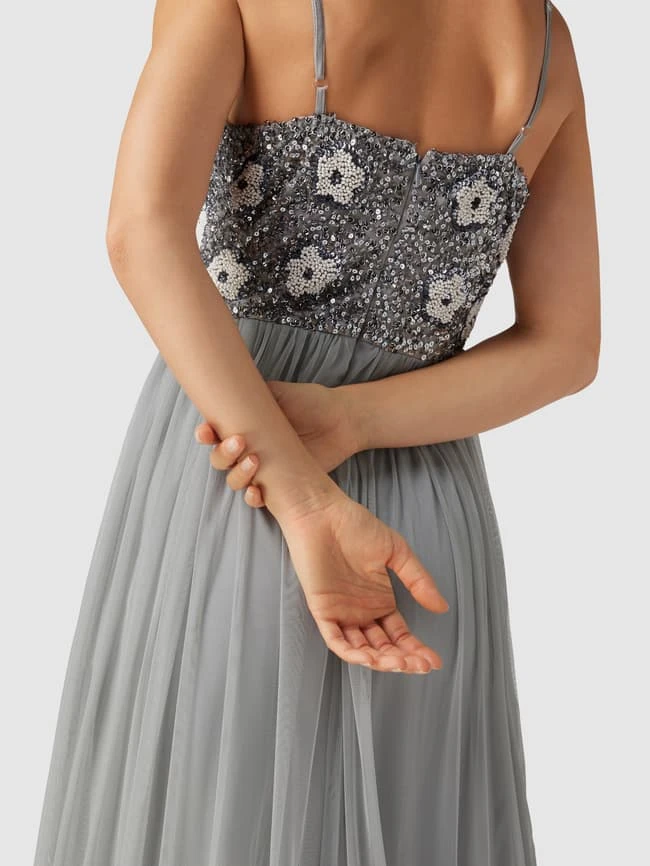 LACE & BEADS Abendkleid Mit Pailletten Und Ziersteinen - Mint 5 LACE & BEADS Abendkleid Mit Pailletten Und Ziersteinen - Mint – Bild 3