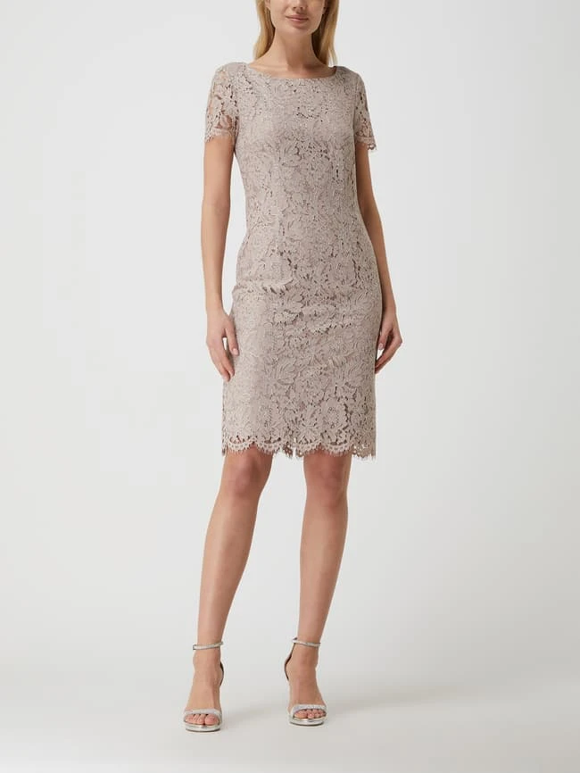 Christian Berg Cocktail Cocktailkleid Aus Spitze - Mauve 3 Christian Berg Cocktail Cocktailkleid Aus Spitze - Mauve